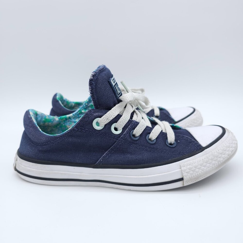 Converse All Star Low Top Sneakers Women US 6 Blue Canvas Lace Up Shoes - Picture 4 of 16